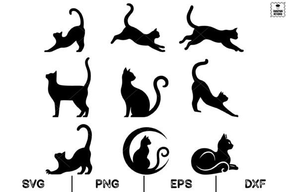 Cat Silhouette Set: The Ultimate SVG Design Asset
