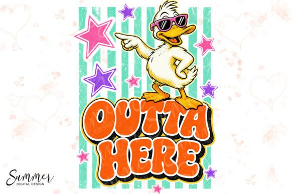 Duck Outta Here: Retro Pun Design for Modern Makers