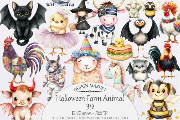 Halloween Farm Animal Clipart: A Designer’s Guide