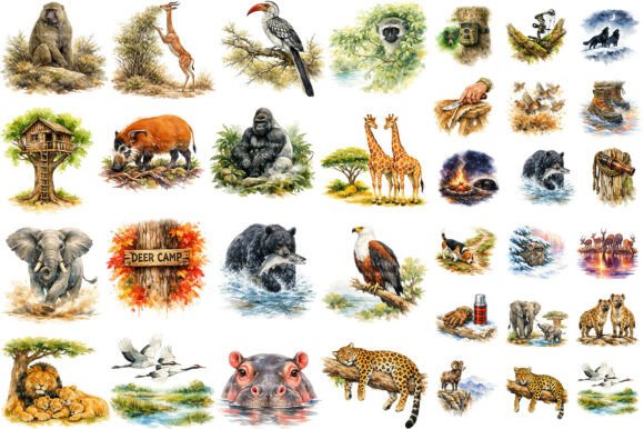 Unleashing the Wild Side of Your Brand with Safari Watercolors