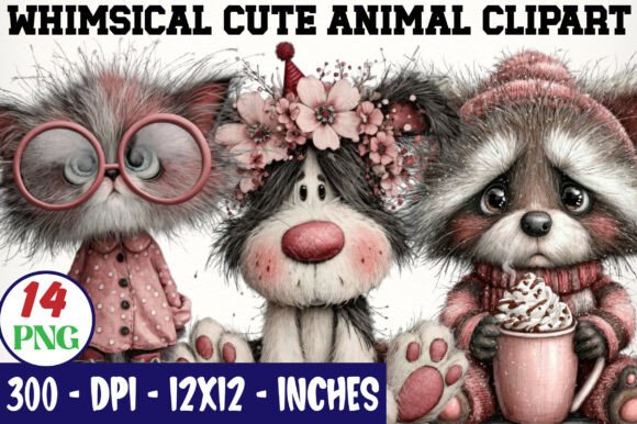 Whimsical Cute Animal Clipart Bundle: A Designer's Toolkit