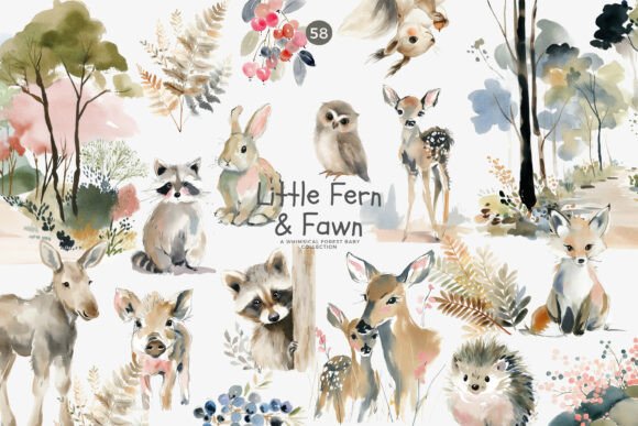 Woodland Nursery Clipart: A Designer’s Secret Weapon